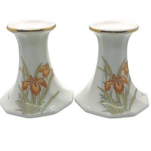 Vintage Fine China Candlestick Holders